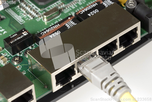 Image of Ethernet Cable & Router