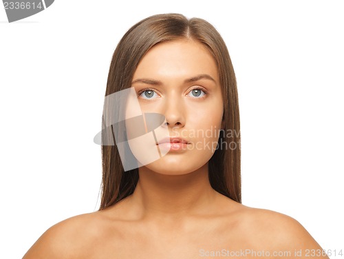 Image of beautiful woman with long hair