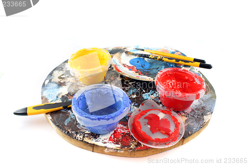 Image of PaintBrushes on a white Background