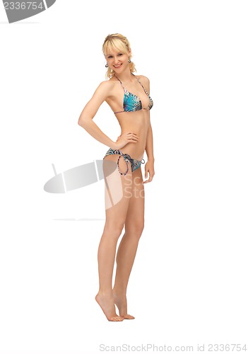 Image of beautiful woman in bikini