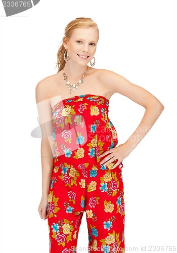 Image of beautiful teenage girl in casual clothes