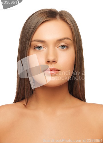 Image of beautiful woman with long hair