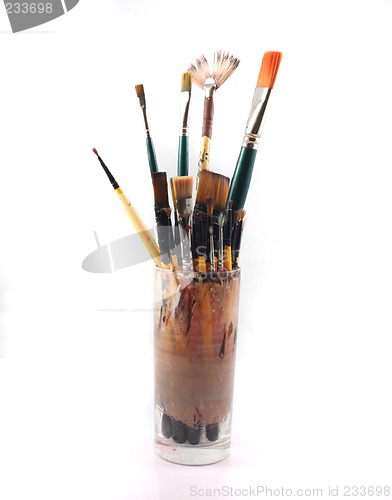 Image of PaintBrushes on a white Background