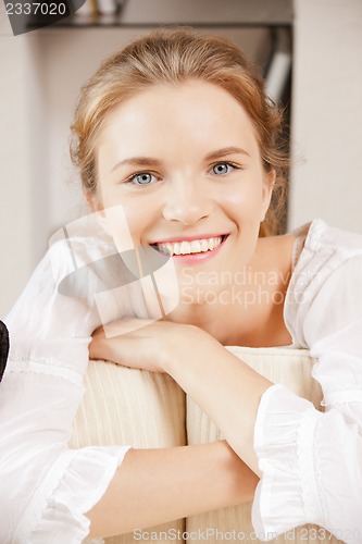 Image of happy and smiling teenage girl