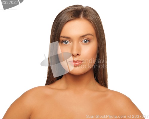 Image of beautiful woman with long hair