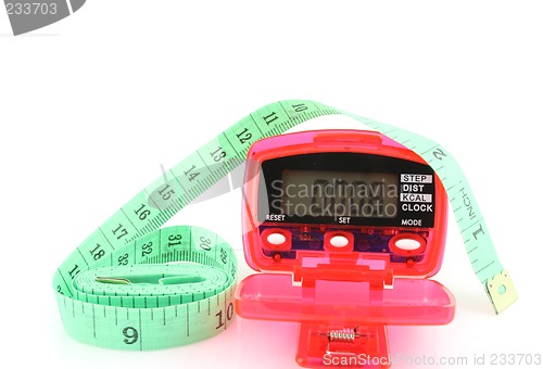 Image of Pedometer with tape measure