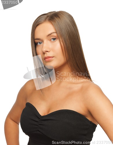 Image of beautiful woman with long hair