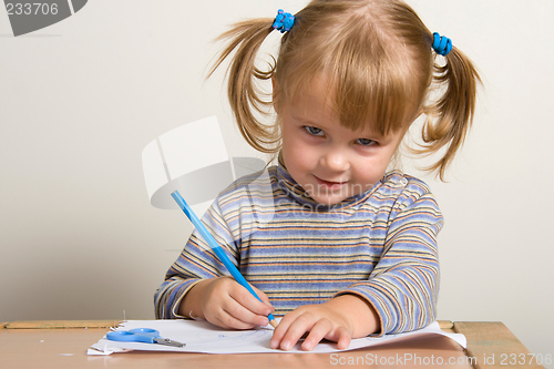 Image of child drawing