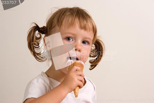 Image of child eating ice cream