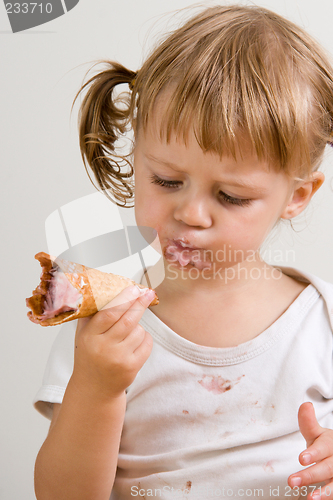 Image of child eating ice cream