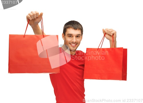 Image of man with shopping bags