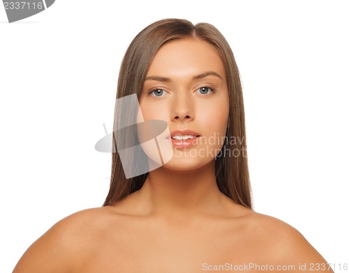 Image of beautiful woman with long hair