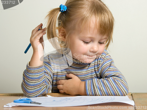 Image of child drawing