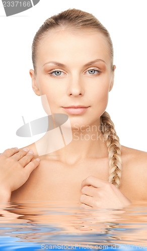 Image of beautiful woman in water