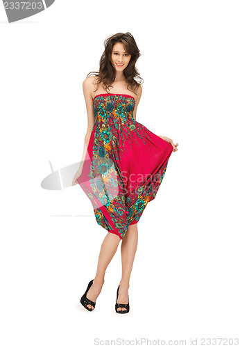 Image of lovely woman in elegant dress