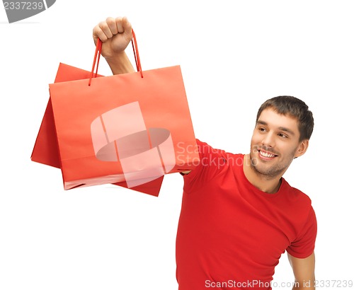 Image of man with shopping bags
