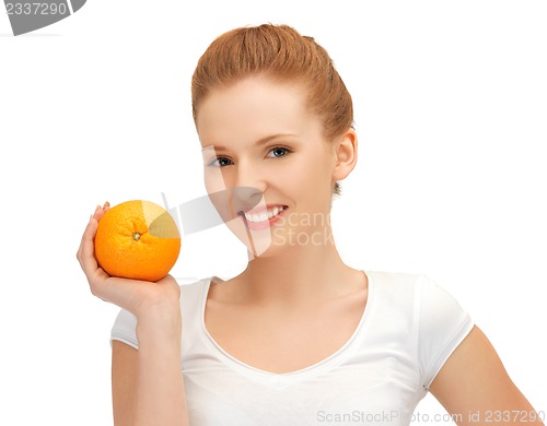 Image of teenage girl with orange