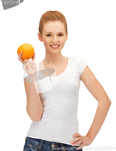 Image of teenage girl with orange