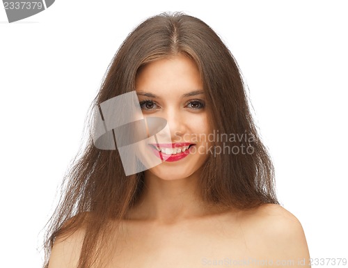 Image of beautiful woman with long hair