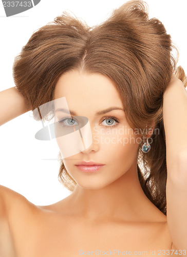 Image of beautiful woman with long hair