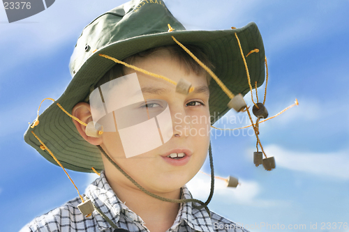Image of Boy in cork hat