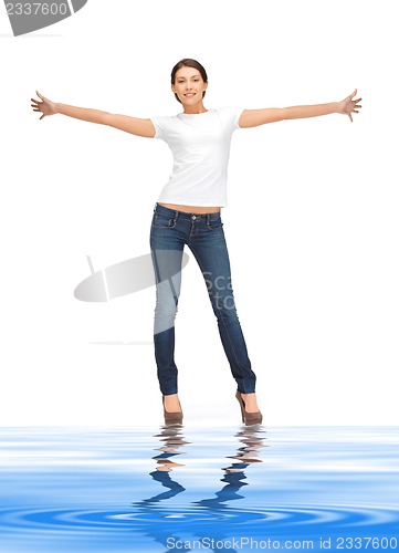 Image of happy and carefree teenage girl