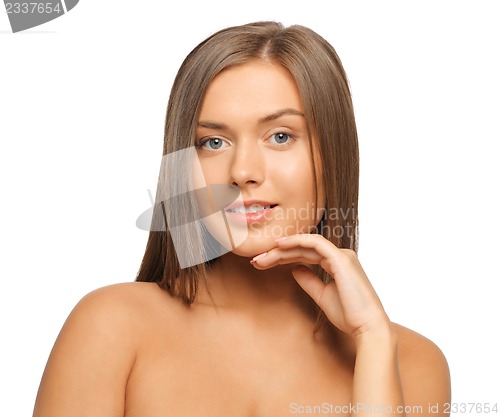 Image of beautiful woman with long hair