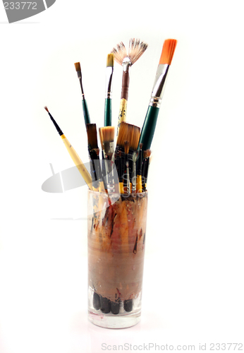 Image of PaintBrushes on a white Background