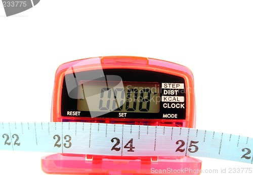 Image of Pedometer with tape measure