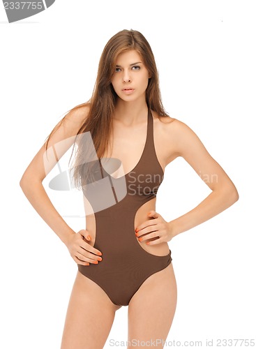 Image of beautiful woman in bikini