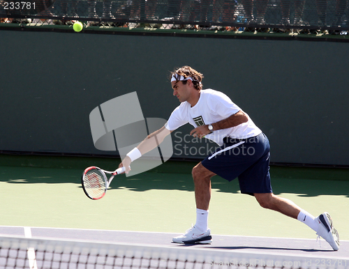Image of Roger Federer at Pacific Life Open