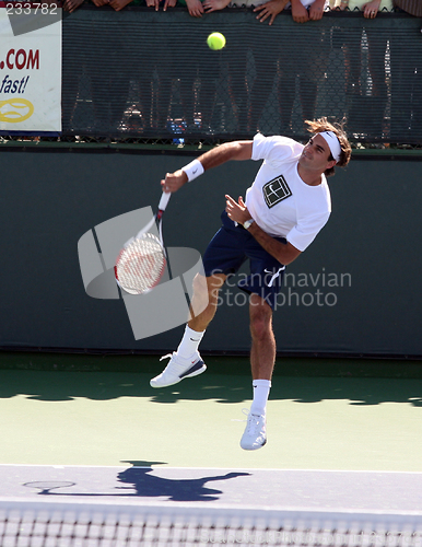 Image of Roger Federer at Pacific Life Open