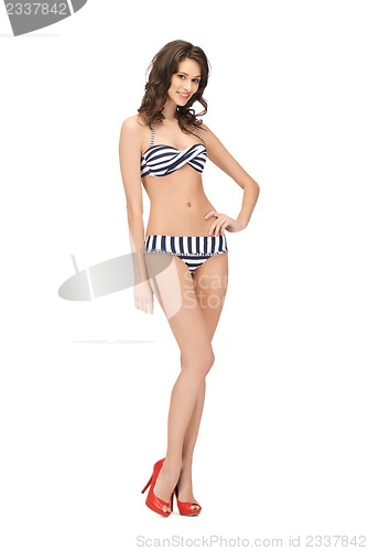 Image of beautiful woman in bikini
