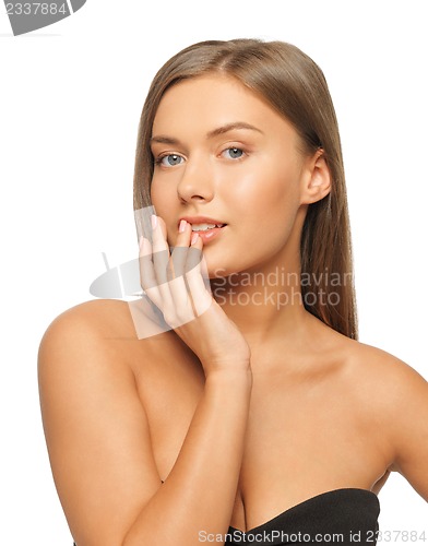 Image of beautiful woman with long hair