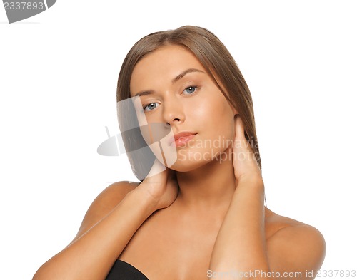 Image of beautiful woman with long hair