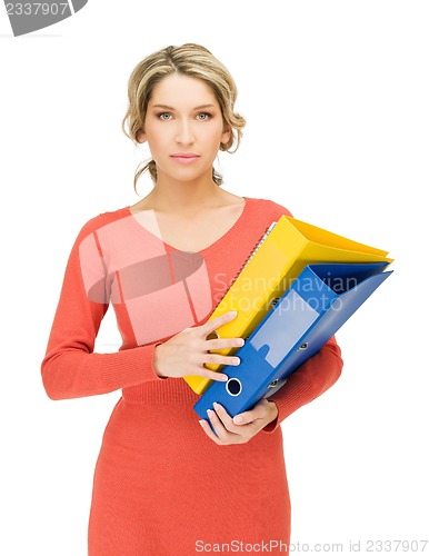 Image of woman with folder
