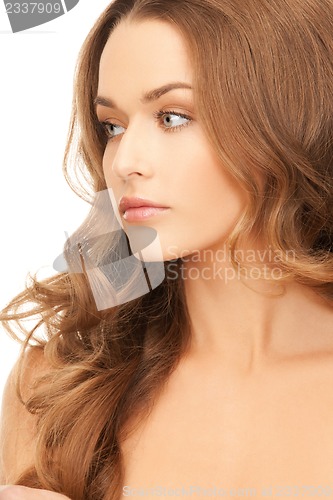 Image of beautiful woman with long hair