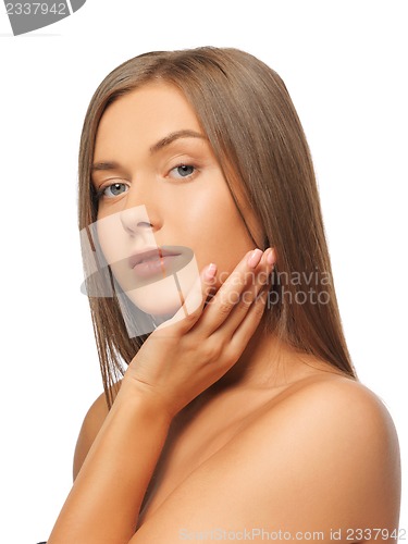 Image of beautiful woman with long hair