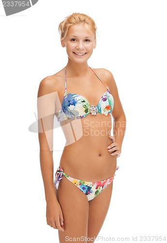 Image of beautiful woman in bikini
