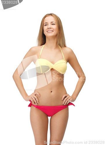 Image of beautiful woman in bikini