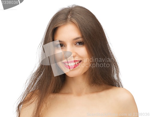 Image of beautiful woman with long hair