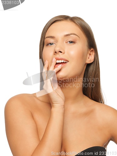 Image of beautiful woman with long hair