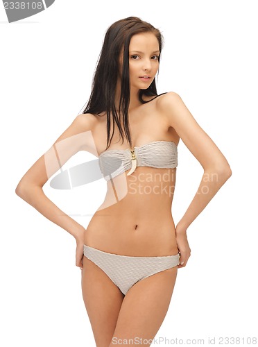 Image of beautiful woman in bikini