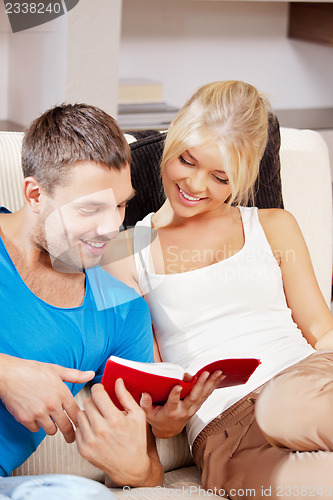 Image of happy couple at home
