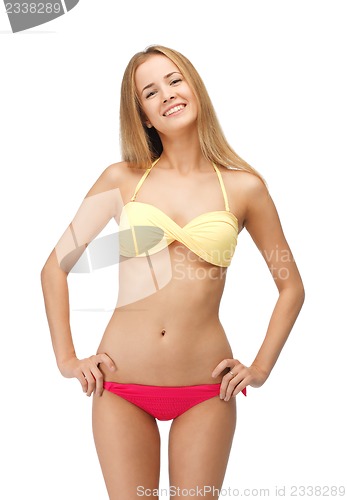 Image of beautiful woman in bikini