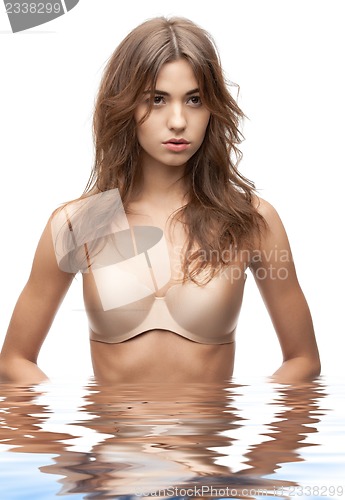 Image of beautiful woman in water
