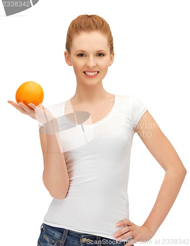 Image of teenage girl with orange