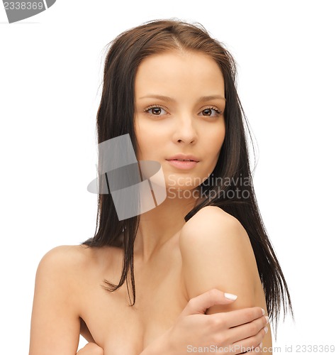 Image of beautiful woman with long hair
