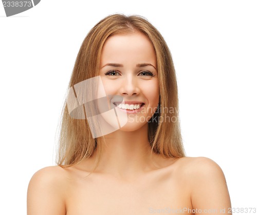 Image of beautiful woman with long hair