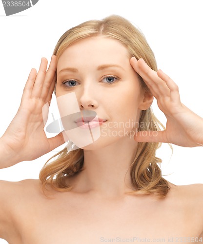 Image of beautiful woman with long hair
